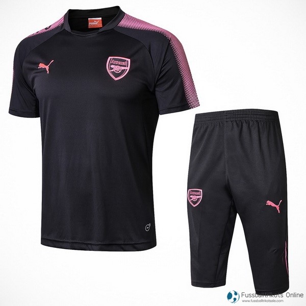 Arsenal Trikot Trainingsshirt Komplett Set 2017-18 Schwarz Fussballtrikots Günstig